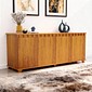 Buffet Classic 4 Portas 100% MDF Ripado para Sala de Jantar Bom Pastor - Natural Buffet Classic 4 Portas 100% MDF Ripado para Sala de Jantar Bom Pastor - Natural