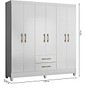 Guarda-Roupa Solteiro 6 Portas Branco Panamá Moval