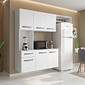 Cozinha Compacta Suspensa Completa Belíssima Branco - Fiorello Cozinha Compacta Suspensa Completa Belíssima Branco - Fiorello