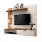 Painel Para TV Até 50 Polegadas Grid 1.6 HB Móveis Off White Cinamomo Painel Para TV Até 50 Polegadas Grid 1.6 HB Móveis Off White Cinamomo