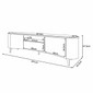 Rack Bancada HB Elara 2.0 201cm Off White/Cinamomo