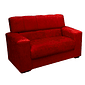 Conjunto de Sofá 2x3 Lugares Dubai Vermelho Masterflex