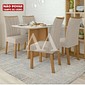 Mesa 4 Cadeiras Em MDF 120X80 Sem Vidro Lopas Celebrare com Cadeira Apogeu Amendoa/Off White Mesa 4 Cadeiras Em MDF 120X80 Sem Vidro Lopas Celebrare com Cadeira Apogeu Amendoa/Off White