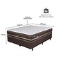 Conjunto Base Box + Colchão Molas Ensacadas King Size 193x203x62 Sonos Confort In Brown Conjunto Base Box + Colchão Molas Ensacadas King Size 193x203x62 Sonos Confort In Brown