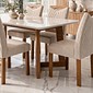 Mesa Dubai 170×90 Com 6 Cadeiras Nevada Off/Cinamomo Cel Móveis