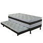 Cama Bibox Solteiro Conjugada com Auxiliar 88x188x64 Ouro Design Cama Bibox Solteiro Conjugada com Auxiliar 88x188x64 Ouro Design