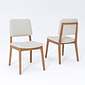 Conjunto 02 Cadeiras Cimol Amarilis Natuame Madeira Tauari - Linho/Cru Conjunto 02 Cadeiras Cimol Amarilis Natuame Madeira Tauari - Linho/Cru