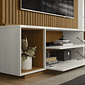 Estante Home Para TV 75 Polegadas com Rodízios Embutidos Lukaliam Dakar Freijó/Off White Estante Home Para TV 75 Polegadas com Rodízios Embutidos Lukaliam Dakar Freijó/Off White