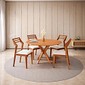 Conjunto Mesa 4 Cadeiras Agn Vitoria Redonda 90cm Tampo Laminado - Vitoria/Madeira