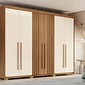 Guarda-roupa Casal Norton 6 Portas Nature/Off - Henn Guarda-roupa Casal Norton 6 Portas Nature/Off - Henn