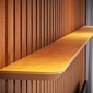 Painel Home Suspenso com Nicho Imcal Ripado Prime LED 1.8 Nature