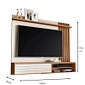 Painel/Home Suspenso Tv Até 70 Polegadas Ripado Munique Off White/Nature - Giga Móveis