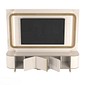Home Atlanta 240cm Para TV 75 Polegadas Lukaliam - Off White Dourado