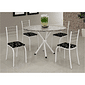 Conjunto de Mesa Teixeira Redonda Rio com 4 Cadeiras Base Ipanema Branca Granito 70cm Conjunto de Mesa Teixeira Redonda Rio com 4 Cadeiras Base Ipanema Branca Granito 70cm