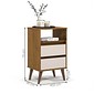 Mesa de Cabeceira 2 Gavetas Retrô Roma Freijo/Off White – EJ Móveis Mesa de Cabeceira 2 Gavetas Retrô Roma Freijo/Off White – EJ Móveis