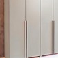 Guarda-roupa Solteiro 4 Portas 3 Gavetas Spin 183cm Bom Pastor - Bege