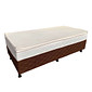 Cama Box Solteiro Conjugada 88x188x62 Malu Charm Marrom Cama Box Solteiro Conjugada 88x188x62 Malu Charm Marrom