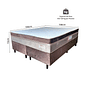 Cama Box Queen (Colchão + Base) Grécia 158x198 Molas Ensacadas Topázio Cama Box Queen (Colchão + Base) Grécia 158x198 Molas Ensacadas Topázio