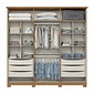 Guarda-roupa Casal Andreas 6 Portas Nature/Off - Henn Guarda-roupa Casal Andreas 6 Portas Nature/Off - Henn