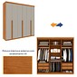 Guarda-Roupa Casal em MDF 6 Portas Tcil Móveis Joinville Cinamomo/Off White Guarda-Roupa Casal em MDF 6 Portas Tcil Móveis Joinville Cinamomo/Off White