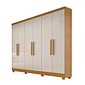 Guarda-Roupa Casal 6 Portas Sergipe Nature/Off White - Bianchi 