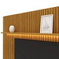 Painel Nobre Ripado 2.30cm Pnl Com Led Cor Rip Naturale Gelius - Naturale