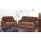 Sofá 3 e 2 Lugares Isis Marrom Malu Estofados Sofá 3 e 2 Lugares Isis Marrom Malu Estofados