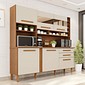 Cozinha Alexia 6 Portas 2 Gavetas 182cm Imop Móveis - Cinamomo/Arena
