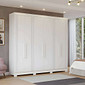 Guarda-Roupa Casal 100% MDF 6 Portas Panan Móveis Cecilia Branco Guarda-Roupa Casal 100% MDF 6 Portas Panan Móveis Cecilia Branco
