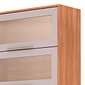 Armário Aéreo Esplendida Cristal 80 2 Portas 100% MDF MGM Móveis - Cinamomo/Of White