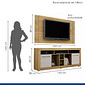 Rack com Painel para Tv até 46 Polegadas Firenze Cinamomo/Off White - Valdemóveis  Rack com Painel para Tv até 46 Polegadas Firenze Cinamomo/Off White - Valdemóveis