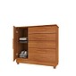 Cômoda Chicago com Sapateira 4 Gavetas Cinamomo - Tcil Móveis Cômoda Chicago com Sapateira 4 Gavetas Cinamomo - Tcil Móveis