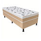 Cama Box Solteiro Conjugada 88x188x62 Malu Charm Ouro