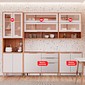 Cozinha Esplêndida Cristal 3 Módulos 100% MDF 270cm MGM Móveis - Cinamomo/Of White Cozinha Esplêndida Cristal 3 Módulos 100% MDF 270cm MGM Móveis - Cinamomo/Of White