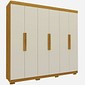 Guarda-roupa Gelius Império 06 Portas 02 Gavetas 183,5cm 100% MDF - Off White