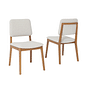 Conjunto 02 Cadeiras Cimol Amarilis Natuame Madeira Tauari - Linho/Cru Conjunto 02 Cadeiras Cimol Amarilis Natuame Madeira Tauari - Linho/Cru