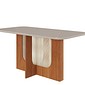 Conjunto de Mesa de Jantar Cimol Louise 160cm com 6 Cadeiras Paola Wood - Cinamomo e Off White Conjunto de Mesa de Jantar Cimol Louise 160cm com 6 Cadeiras Paola Wood - Cinamomo e Off White