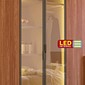 Guarda Roupa 6 Portas Modernita Reflecta com LED Duplex Casal Bom Pastor - Nogal