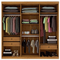 Guarda-Roupa Casal 6 Portas Olimpo Cinamomo -  Tcil Móveis  Guarda-Roupa Casal 6 Portas Olimpo Cinamomo -  Tcil Móveis