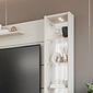 Estante Home para Sala em MDF Riviera TV até 60 Polegadas - Off White/Cinamomo - Permóbili Estante Home para Sala em MDF Riviera TV até 60 Polegadas - Off White/Cinamomo - Permóbili