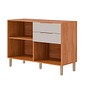 Balcão Esplendida 120 2 Portas 2 Gavetas 100% MDF MGM Móveis - Cinamomo/Off White