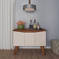 Buffet para Sala 3 Portas Artely Oasis Pinho/Off White