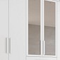 Guarda-Roupa Casal Com Espelho 6 Portas em MDF Bianchi Clara Branco Guarda-Roupa Casal Com Espelho 6 Portas em MDF Bianchi Clara Branco