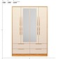 Guarda-roupa Casal Domo 4 Portas com Espelho 157cm Demóbile - Cinam/Of