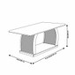 Conjunto Mesa Vigor 180x90 Luxo com 6 cadeiras Noce com Off White - Bom Pastor Conjunto Mesa Vigor 180x90 Luxo com 6 cadeiras Noce com Off White - Bom Pastor