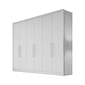 Guarda Roupa Casal 6 Portas 6 Gavetas 100% MDF Vertice Branco - Novo Horizonte