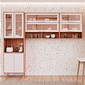 Cozinha Esplêndida Cristal 3 Módulos 100% MDF 270cm MGM Móveis - Cinamomo/Of White Cozinha Esplêndida Cristal 3 Módulos 100% MDF 270cm MGM Móveis - Cinamomo/Of White