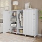 Cômoda Pegasus 2 Portas 5 Gavetas 136cm CAEMMUN - Branco