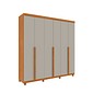 Guarda-Roupa Casal em MDF 6 Portas Tcil Móveis Joinville Cinamomo/Off White Guarda-Roupa Casal em MDF 6 Portas Tcil Móveis Joinville Cinamomo/Off White