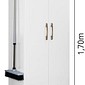 Armário Multiuso Jade 70cm 2 Portas Branco Moval  Armário Multiuso Jade 70cm 2 Portas Branco Moval